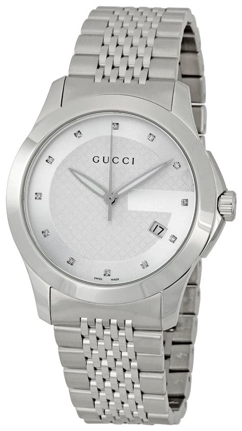 red and black band silver mens gucci watches|notched Gucci watch strap.